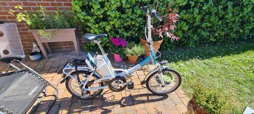 Opvouwbare elektrische fiets., Fietsen en Brommers, Fietsaccessoires | Aanhangwagens en Karren, Gebruikt, 80 kg of meer, Opvouwbaar