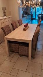Eettafel met 6 stoelen te koop, Huis en Inrichting, Tafels | Eettafels, Ophalen, Zo goed als nieuw