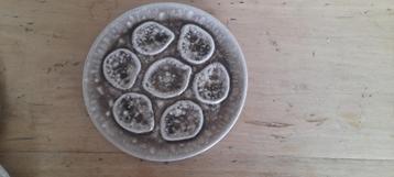 4 vintage oesterborden borden Écumé Niderviller  beschikbaar voor biedingen