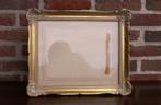 Cadre/cadre rétro, doré et gris., Neuf, Moins de 50 cm, Enlèvement ou Envoi, Bois