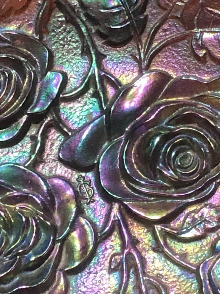 Art Deco schaal Carnival glass, Antiek en Kunst, Antiek | Schalen, Ophalen