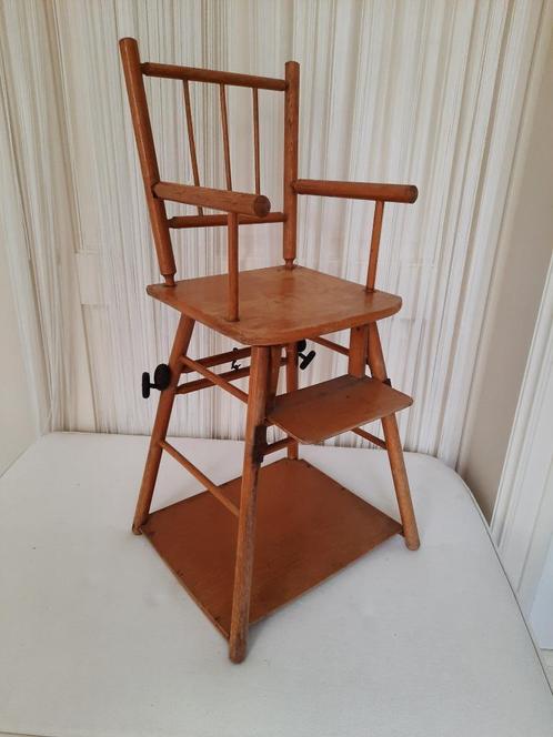 Antiek poppenstoeltje / hoog model, Antiek en Kunst, Antiek | Meubels | Stoelen en Sofa's, Ophalen