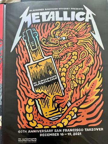 Metallica poster san francisco take over 2021  beschikbaar voor biedingen