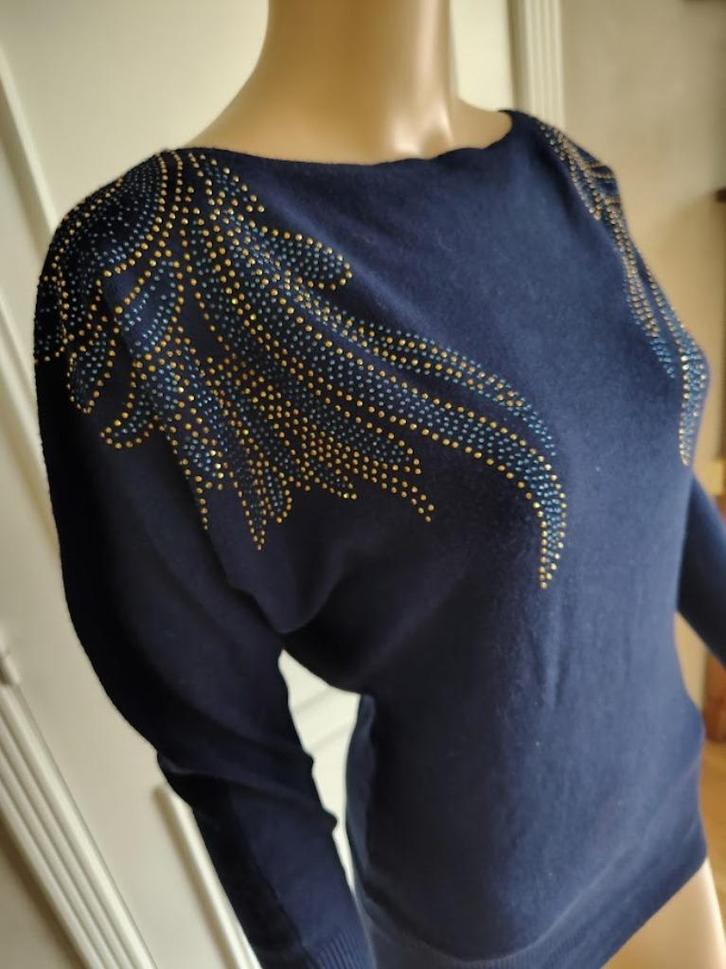 batwing trui, Kleding | Dames, Truien en Vesten, Nieuw, Maat 38/40 (M), Blauw, Ophalen of Verzenden