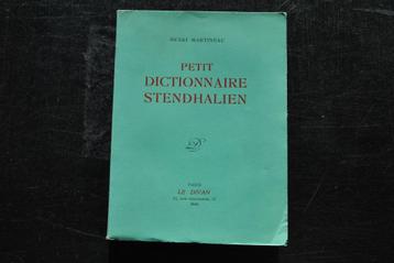 MARTINEAU Petit dictionnaire stendhalien Le Divan Stendhal  beschikbaar voor biedingen