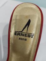 494C* ERNEST - sexy vintage leren sandalen (36), Verzenden, Sandalen of Muiltjes, Gedragen, Rood