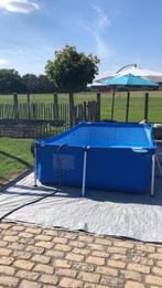 Intex zwembad 3m x 2m met trapje, filter en overkapping, Tuin en Terras, 200 tot 400 cm, Rechthoekig, Opzetzwembad, Minder dan 80 cm