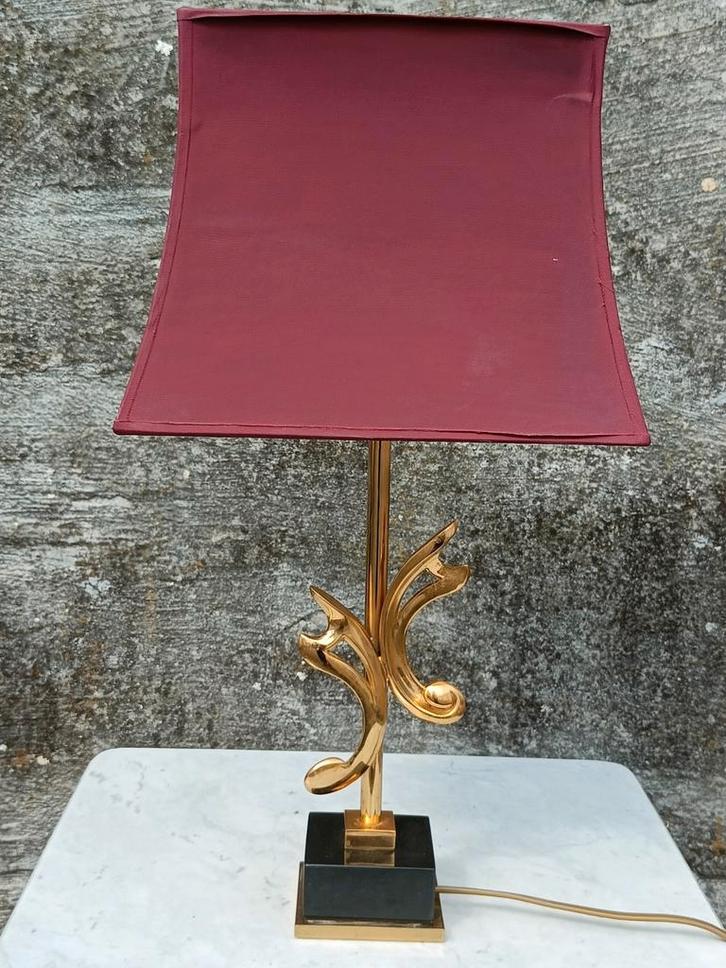 Vintage Deknudt tafellamp jaren 70, Huis en Inrichting, Lampen | Tafellampen, Gebruikt, Stof, Ophalen of Verzenden