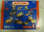 MECCANO Boîte 1 15 modèles 203 pièces, Enlèvement ou Envoi, Comme neuf, Construction