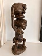 Groot Luba komdrager beeld Belgisch Congo TOP stuk 1950, Antiek en Kunst, Kunst | Niet-Westerse kunst, Verzenden