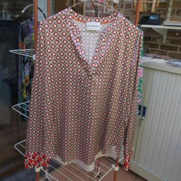 Blouse nieuw zijde print Herzen's Angelegenheit mt 36 (38-40 beschikbaar voor biedingen