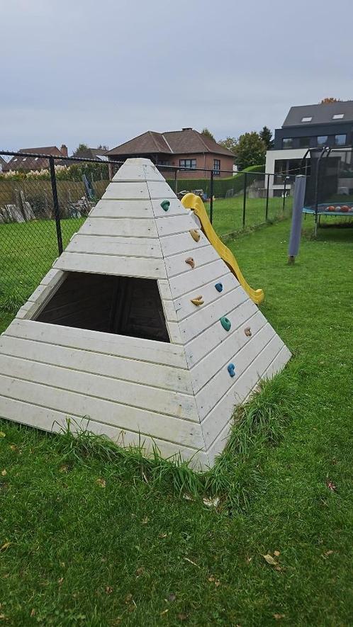 Kinderspeelhuisje Piramide van Gardenas, Kinderen en Baby's, Speelgoed | Buiten | Speelhuisjes, Gebruikt, Hout, Ophalen