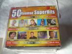 3 CD BOX  - 50 VLAAMSE SUPERHITS, CD & DVD, CD | Néerlandophone, Comme neuf, Coffret, Enlèvement ou Envoi, Chanson réaliste ou Smartlap