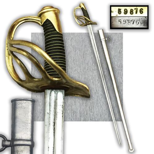 🚨Drakensabel Franse cavalerie M 1854/1874 N°59876, Verzamelen, Militaria | Algemeen, Landmacht, Zwaard of Sabel, Verzenden