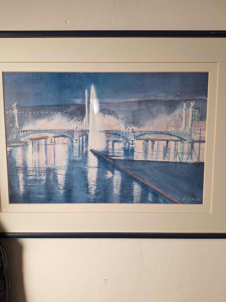 Aquarelverf, Antiek en Kunst, Kunst | Schilderijen | Klassiek