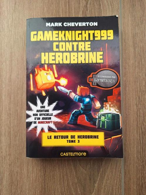 Livre Minecraft Gameknight999 contre Herobrine, Boeken, Kinderboeken | Jeugd | 13 jaar en ouder, Gelezen, Ophalen of Verzenden