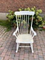 Witte vintage schommelstoel, Gebruikt, Cottage, Wit, Eén
