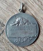 Médaille en argent S/lieutenant 1er Régiment Carabiniers ww1, Autres, Enlèvement ou Envoi