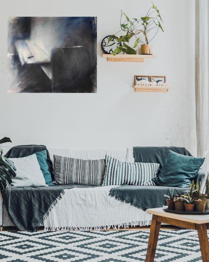 Schilderij peinture painting ‘Axel 2’ 60x70, Huis en Inrichting, Woonaccessoires | Schilderijen, Tekeningen en Foto's, Schilderij