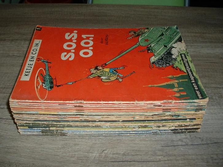 strips  ketje en co jaren '60-'70 het volk uitgave 1e druk, Boeken, Stripverhalen, Meerdere stripboeken, Ophalen of Verzenden