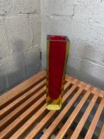 Uniek rood vaasje van Val Saint Lambert, Gebruikt, Ophalen of Verzenden, Glas, Minder dan 50 cm