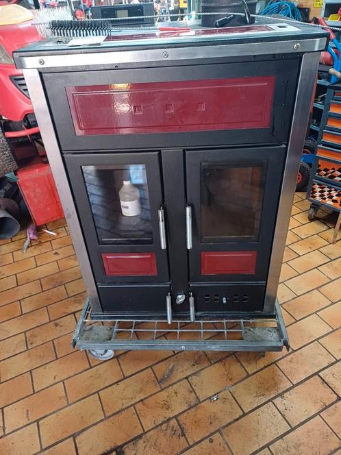 Combi kachel pellet/hout  klover bi mid, Huis en Inrichting, Kachels, Zo goed als nieuw, Hout, Ophalen of Verzenden