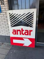 antar oud groot garage reclamebord, Verzamelen, Ophalen, Gebruikt, Reclamebord