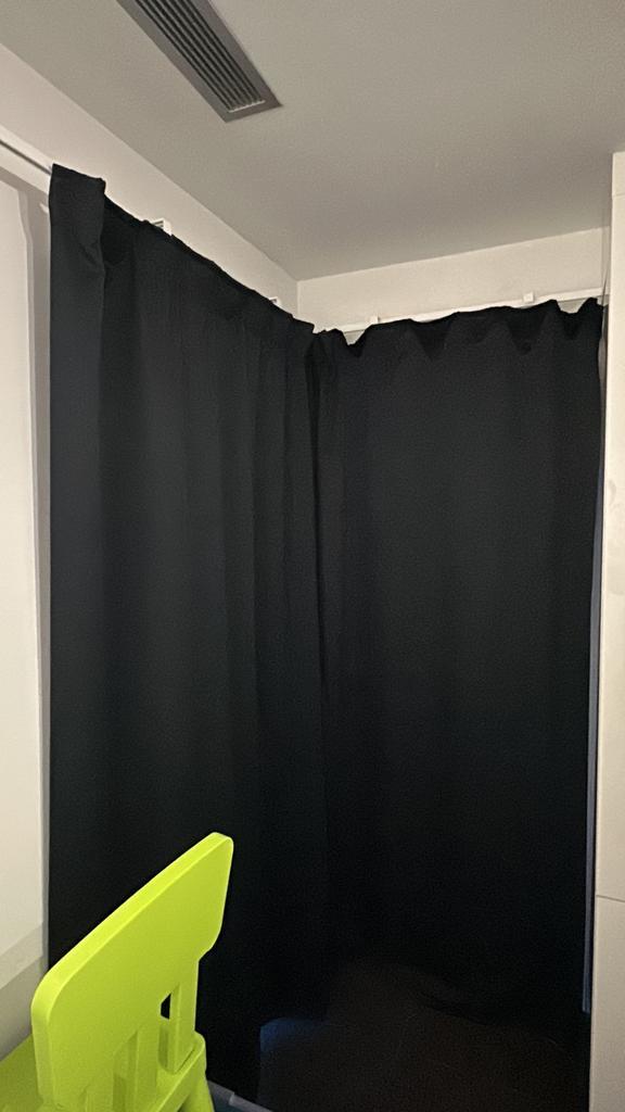 Gordijnen met beugels, Maison & Meubles, Ameublement | Rideaux & Stores à lamelles, Comme neuf, Enlèvement