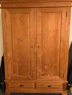 Hoge kast teak, Huis en Inrichting, Kasten | Buffetkasten, Ophalen, /, Gebruikt, 100 tot 150 cm