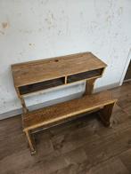 Vintage schoolbank, Ophalen, Gebruikt
