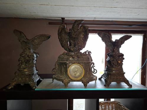 Garniture de cheminée aigle  royale, Antiek en Kunst, Antiek | Keramiek en Aardewerk, Ophalen