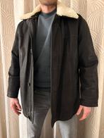 Veste cuir homme Massimo Dutti – cuir bovin + col shearling, Enlèvement, Comme neuf, Taille 52/54 (L), Brun