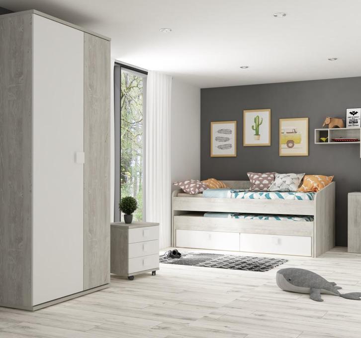 Jules Tienerkamer in drie kleuren, Kinderen en Baby's, Kinderkamer | Bedden