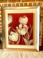 Toile peinture Tulipes sur splendide cadre effet profondeur♥, Ophalen of Verzenden