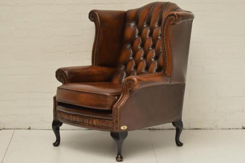 originele Chesterfield oorfauteuils KOOPZONDAG 3 MAART, Huis en Inrichting, Fauteuils, Ophalen of Verzenden