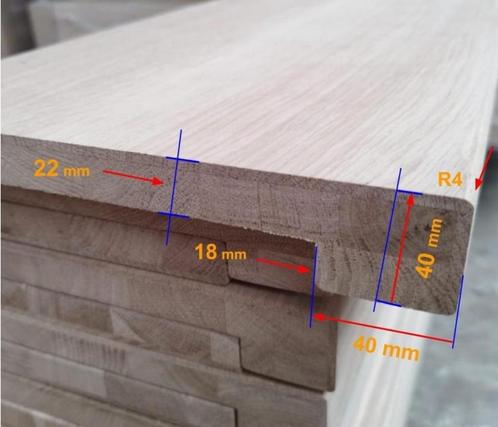 Eikenhouten Overzet Vensterbanken 100x25, 100x30, 100x35cm, Huis en Inrichting, Woonaccessoires | Wandplanken en Boekenplanken