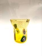 Murano glas: Matteo Rossi gele deukvaas/glas + certificaat, Ophalen of Verzenden