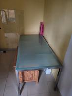 Table de cuisine, Huis en Inrichting, Tafels | Eettafels, Ophalen, Zo goed als nieuw, Glas