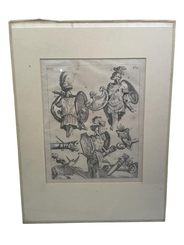 Eau-forte – Costume des anciens peuples – Planche 56 Dandré, Antiquités & Art, Art | Eaux-fortes & Gravures, Enlèvement ou Envoi