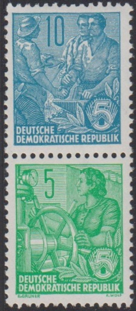 1957 - DDR - Vijfjarenplan [*/MLH][Michel S7], Postzegels en Munten, Postzegels | Europa | Duitsland, Postfris, DDR, Verzenden