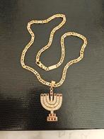 18 karaat goud mid original diamond  Rubys., Handtassen en Accessoires, Kettingen, Ophalen, Zo goed als nieuw, Goud, Goud
