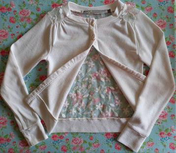 Witte cardigan Rumbl! maat 128-134  beschikbaar voor biedingen