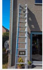 Opsteek ladder 3x14 sporten, Doe-het-zelf en Bouw, Ophalen, Zo goed als nieuw, Ladder, 4 meter of meer