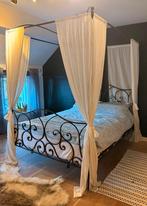 Smeedijzeren hemelbed, Huis en Inrichting, Ophalen, Zwart, Romantisch, Tweepersoons