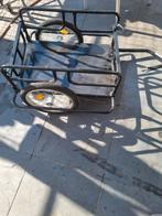 Fietstrailer 130x73x48,5 cm staal zwart, Ophalen of Verzenden, Zo goed als nieuw
