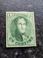 R39) postzegels belgie nr 9 postfris met plakker, Ophalen of Verzenden, Postfris, Met plakker