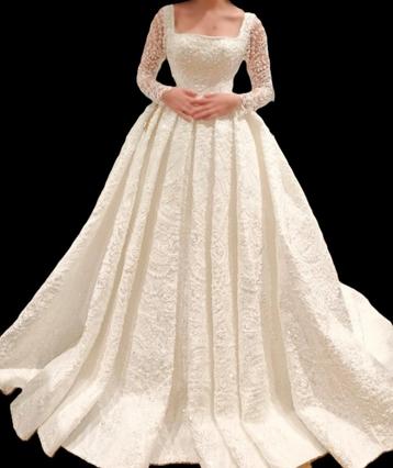 Bruidsjurk Saray Bruidsmode NIEUW!, Neuf, Robe de demoiselle d'honneur, Enlèvement, Blanc