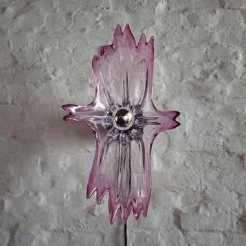 Vintage Murano glazen wandlamp. beschikbaar voor biedingen