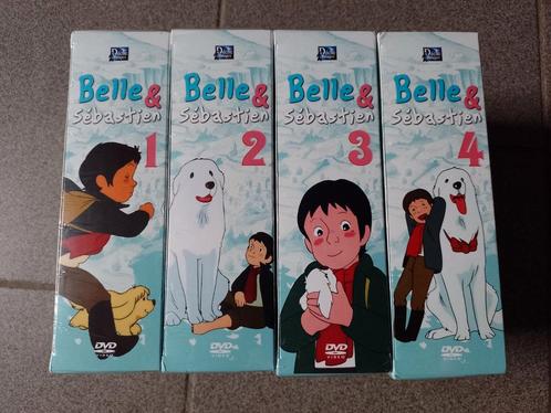 Te koop in 4 dvd-dozen de complete set van Belle en Sébastie, Cd's en Dvd's, Dvd's | Tekenfilms en Animatie, Zo goed als nieuw