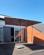 Parasol 300x300 met zware granieten voet 70x70 op wieltjes, Ophalen, Gebruikt, 2 tot 3 meter, Stokparasol